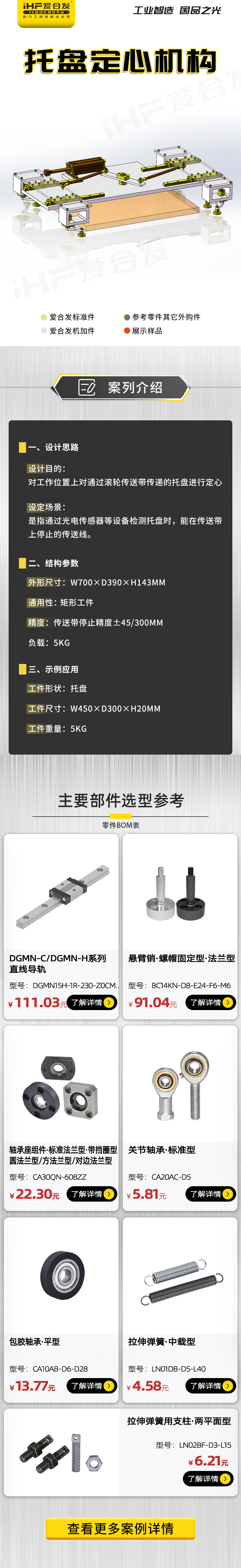 愛合發：案例分析，托盤定心機構